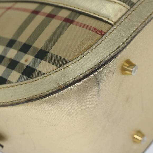 Burberry Nova Check Hand Bag Nylon Canvas Beige - Picture 14 of 16